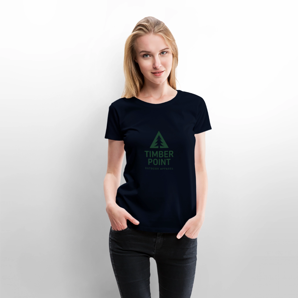 Frauen Premium T-Shirt „ Timber Point" - Navy