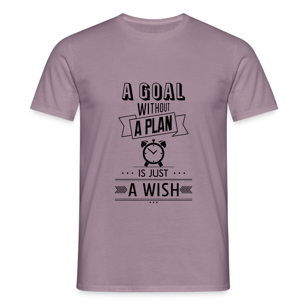Männer T-Shirt „ wish" - Lilagrau