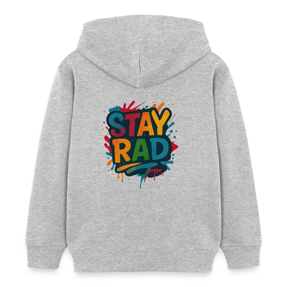 Stanley/Stella Kinder Hoodie  „ Stay RAD" - Grau meliert