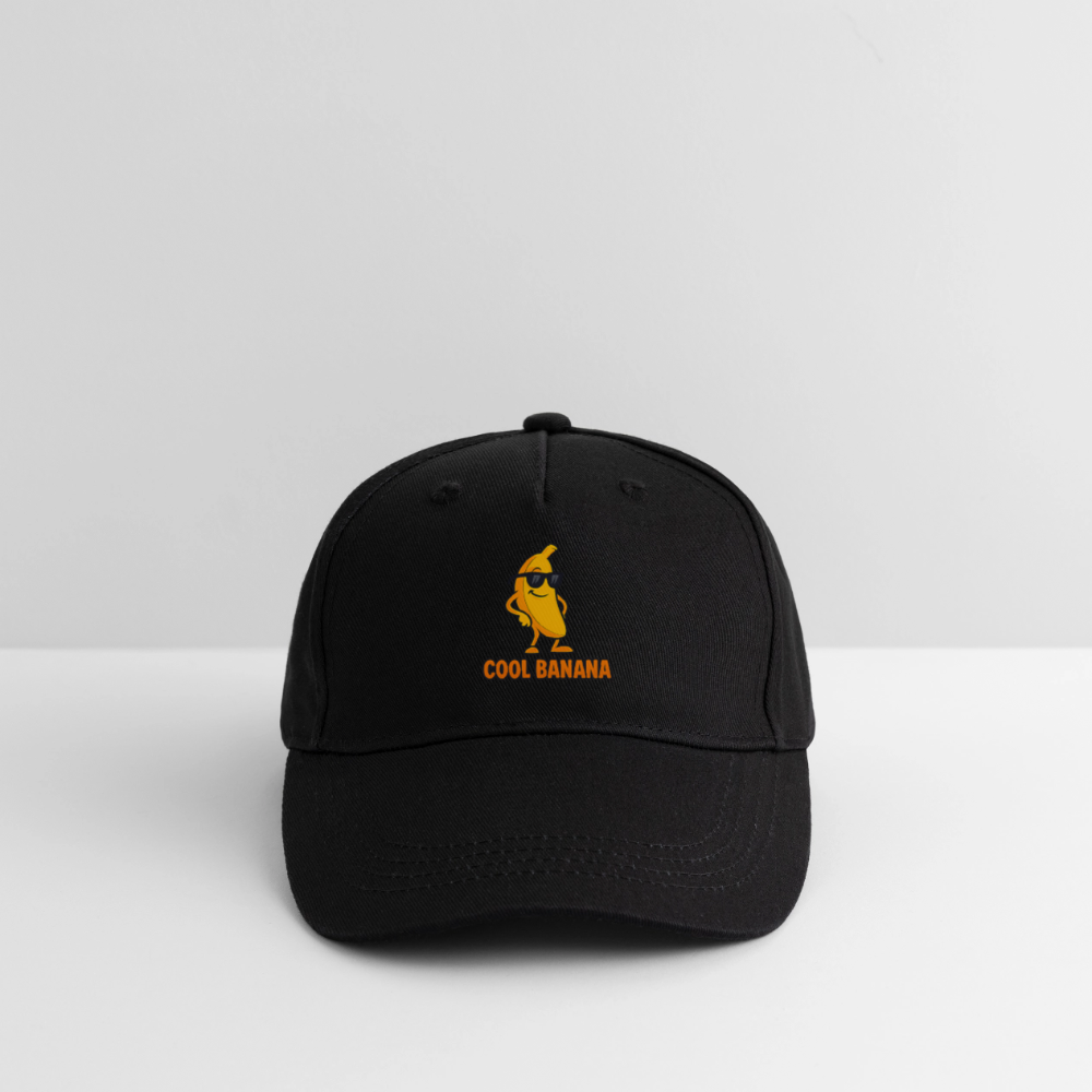 Kinder Bio Basecap „ Cool Banana" - Schwarz