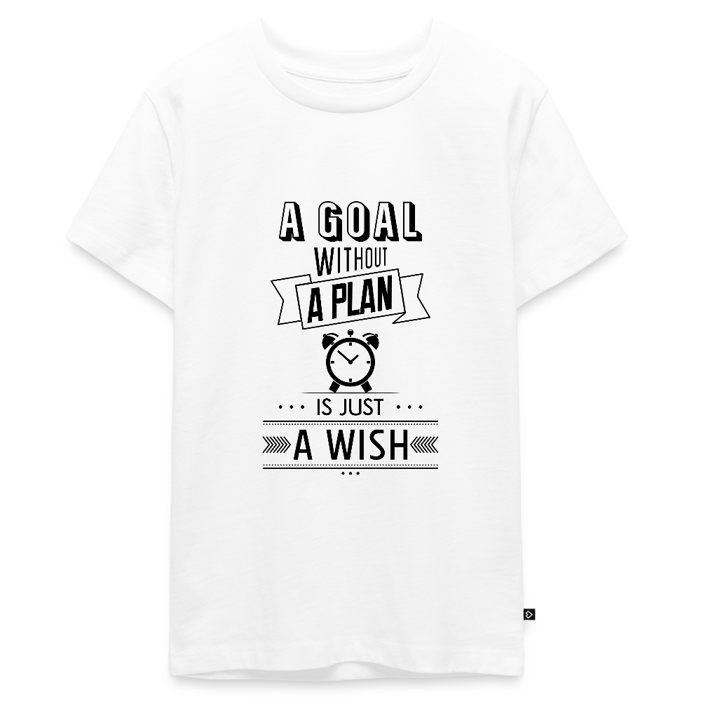 Teenager Premium T-Shirt „ Wish" - Weiß