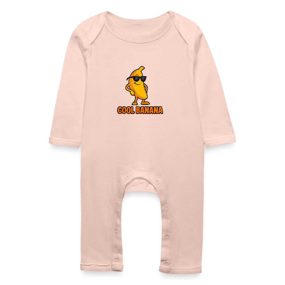 Baby Bio Strampler Motiv „ Cool Banana" - Kristallrosa