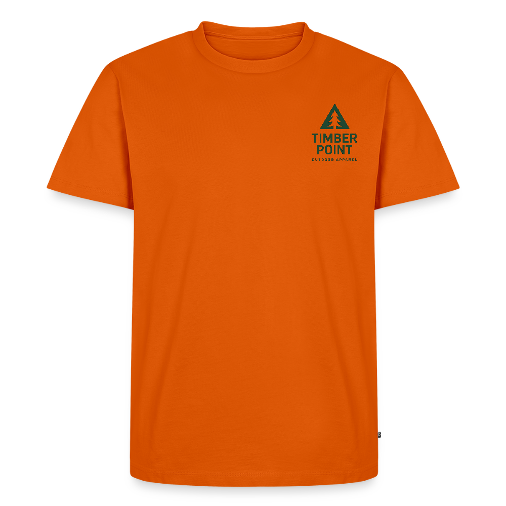 Männer Premium T-Shirt „ Timber Point! - Orange