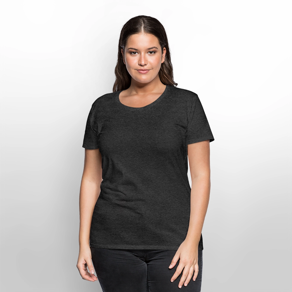Frauen Premium T-Shirt - Anthrazit meliert