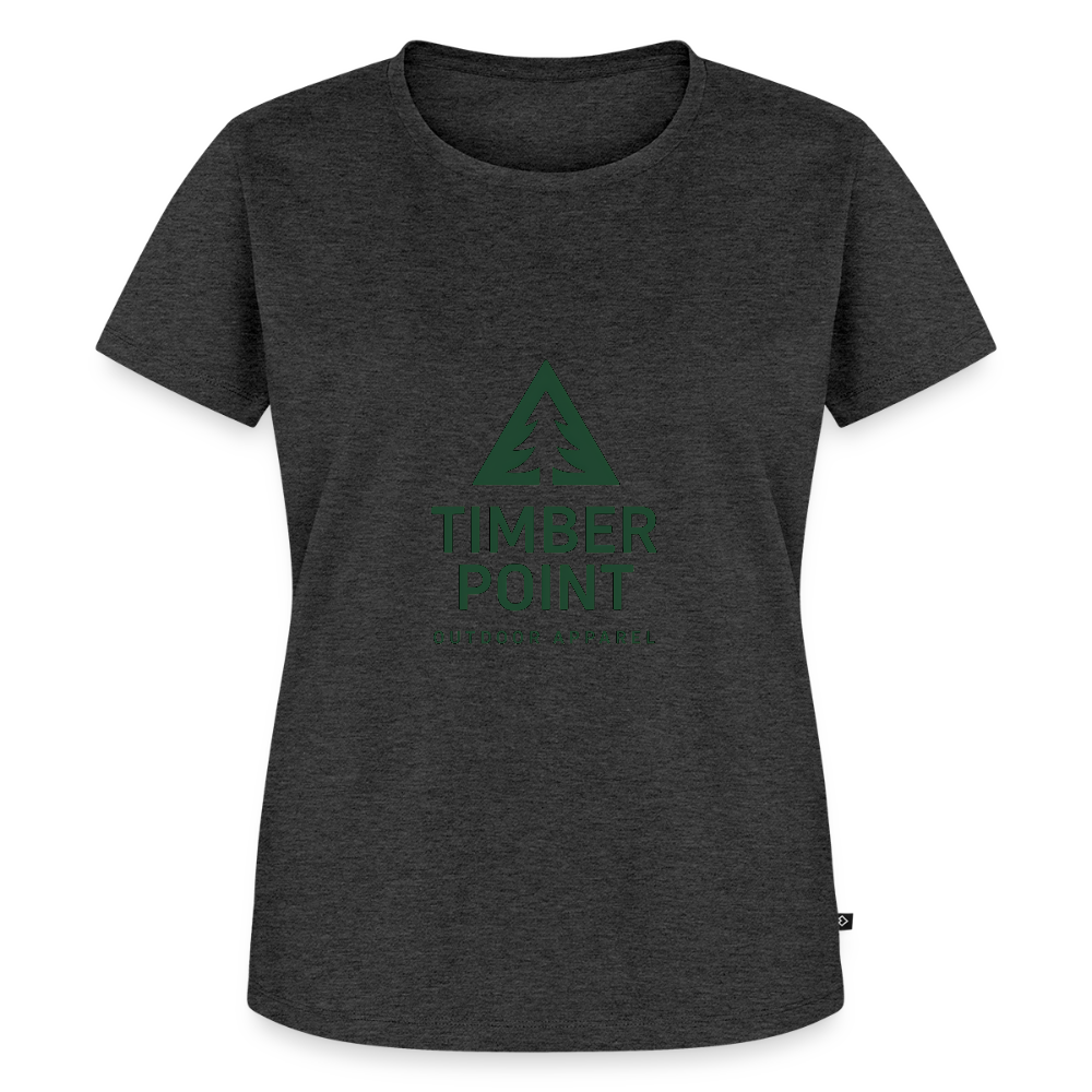 Frauen Premium T-Shirt „ Timber Point" - Anthrazit meliert