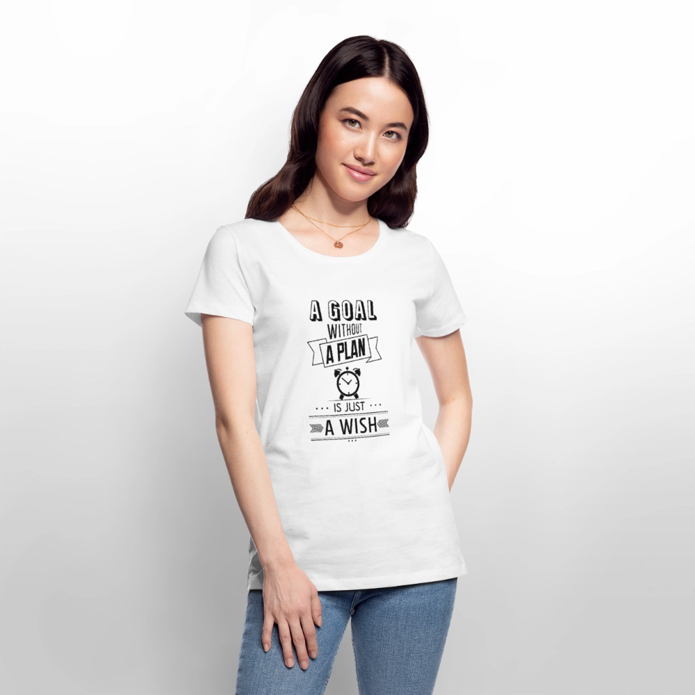 Frauen Premium T-Shirt „ Wish" - Weiß