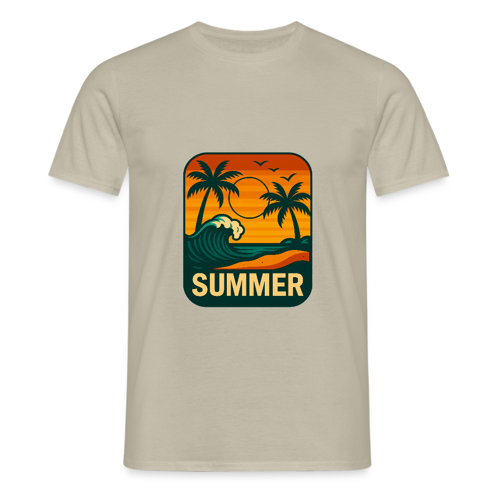 Männer T-Shirt „ Summer" - Sandbeige