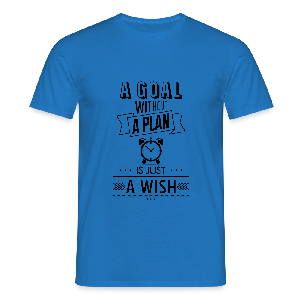 Männer T-Shirt „ wish" - Royalblau
