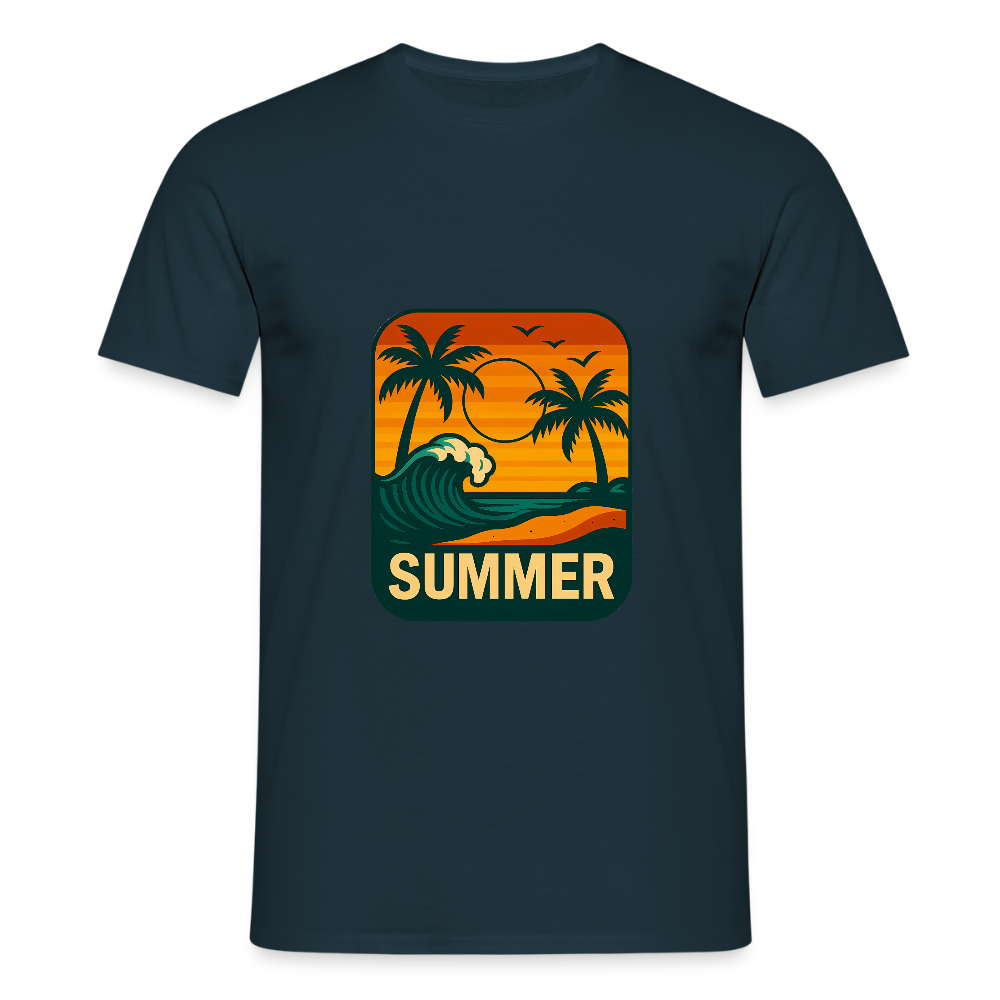 Männer T-Shirt „ Summer" - Navy
