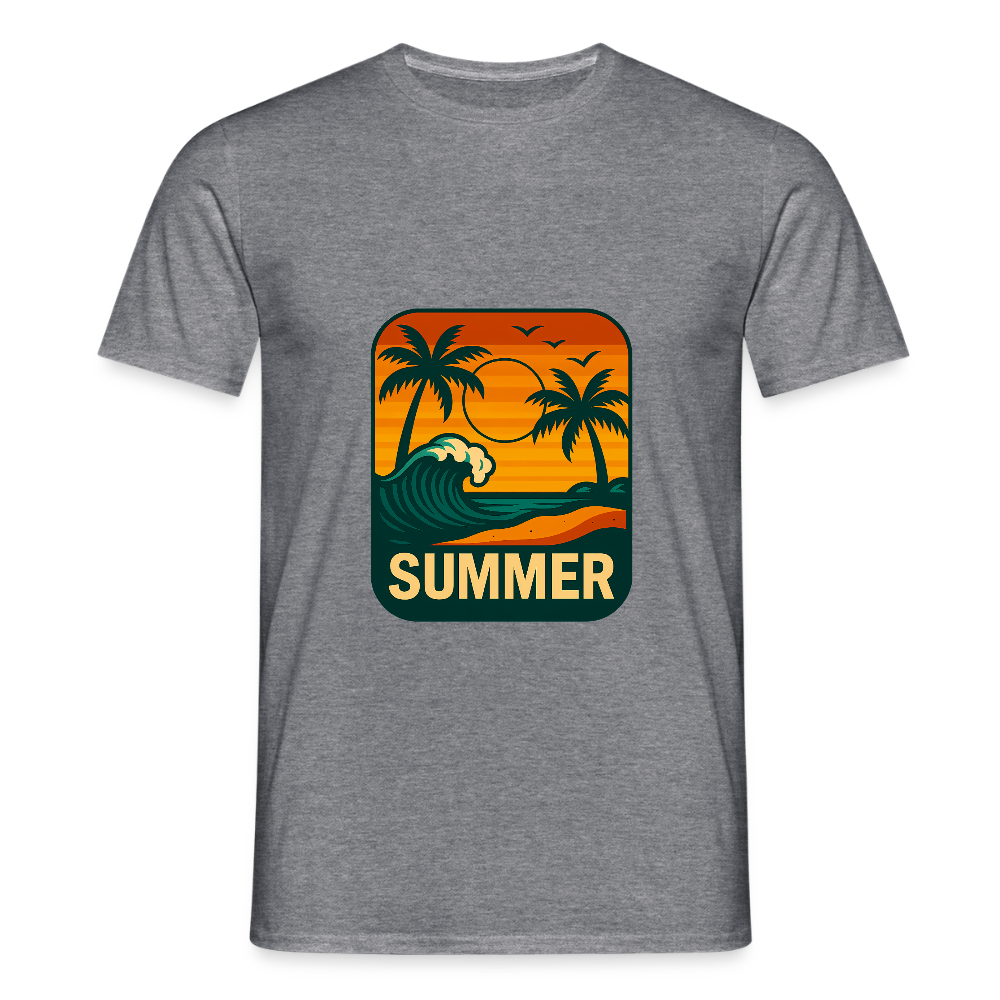 Männer T-Shirt „ Summer" - Graphit meliert