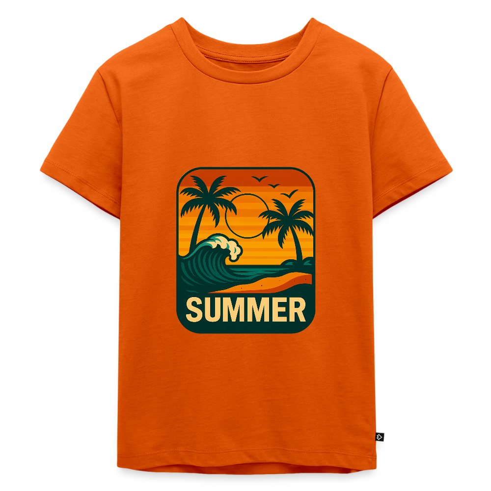 Kinder Premium T-Shirt „ Summer" - Orange