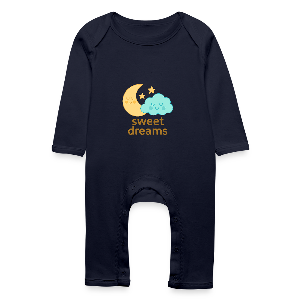 Baby Bio Strampler „ Sweet Dreams" - Navy