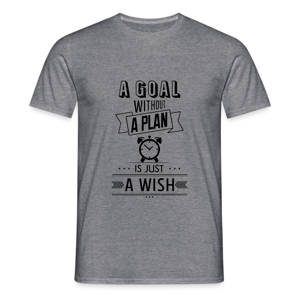 Männer T-Shirt „ wish" - Graphit meliert