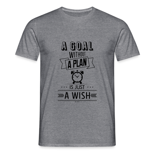 Männer T-Shirt „ wish" - Graphit meliert