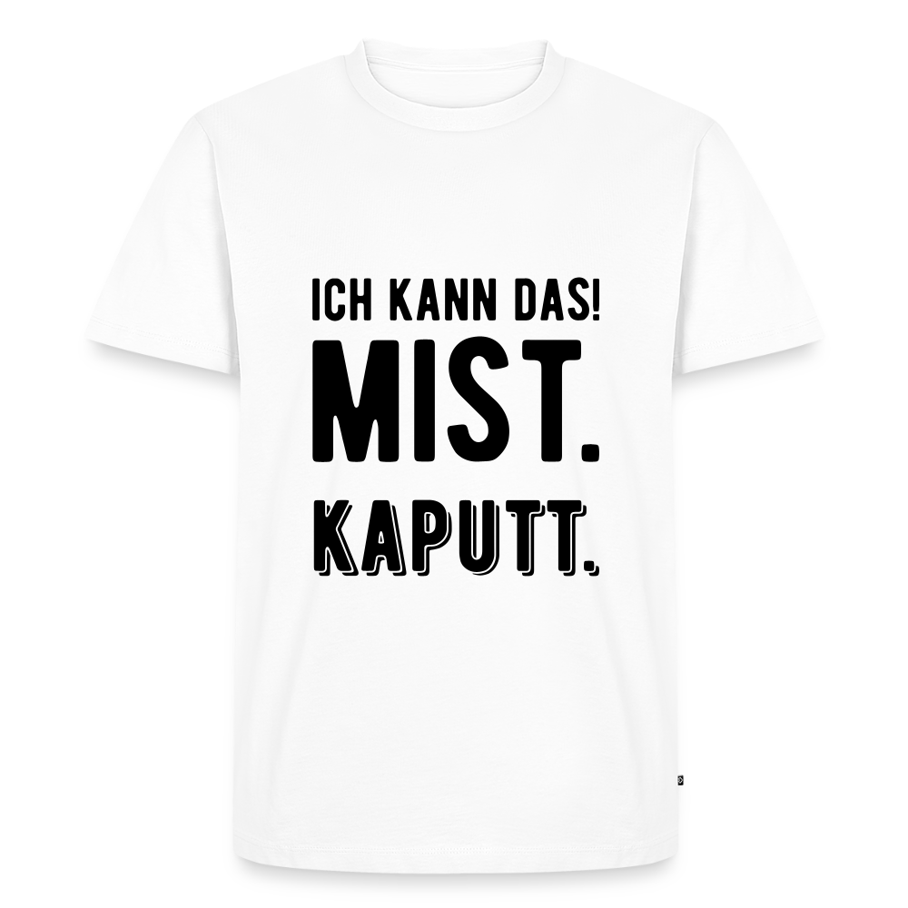 Männer Premium T-Shirt „ Ich kann das" - Weiß