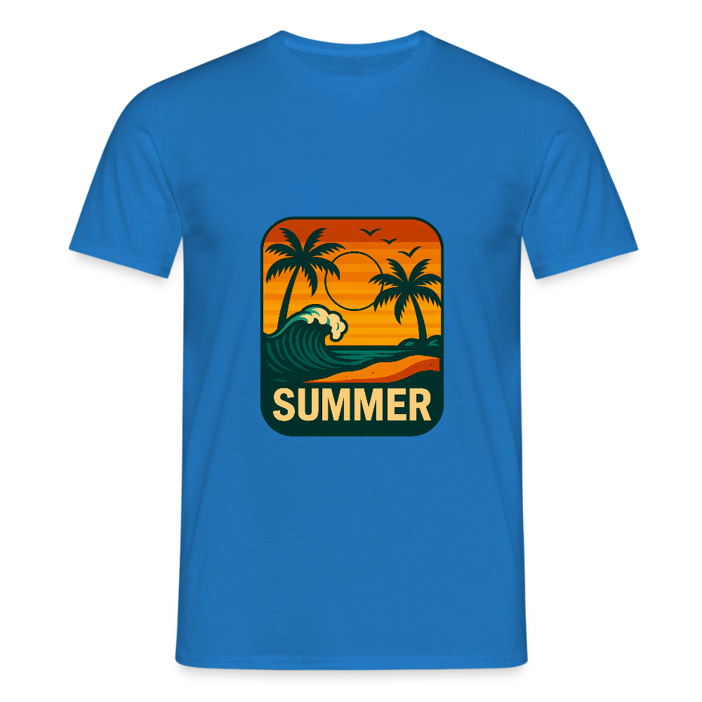 Männer T-Shirt „ Summer" - Royalblau