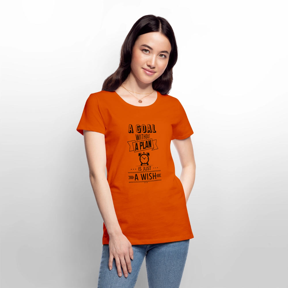 Frauen Premium T-Shirt „ Wish" - Orange