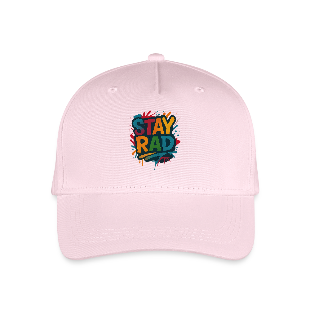 Kinder Bio Basecap „ Stay Rad" - Hellrosa