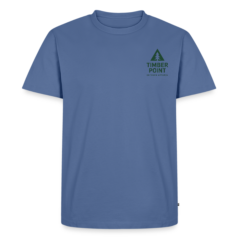Männer Premium T-Shirt „ Timber Point! - Taubenblau