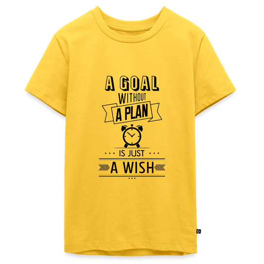Teenager Premium T-Shirt „ Wish" - Gelb