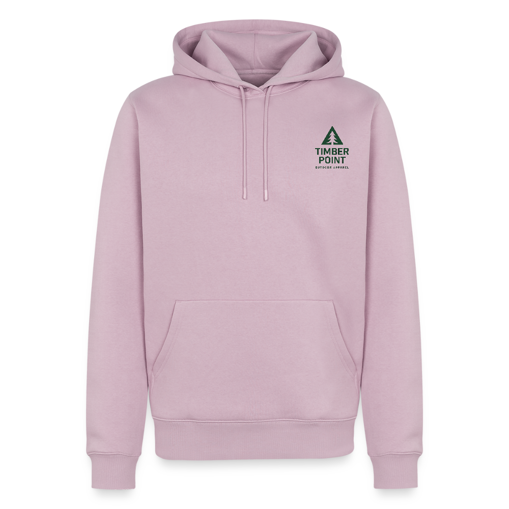 Männer Premium Hoodie „ Timber Point" - Altrosa