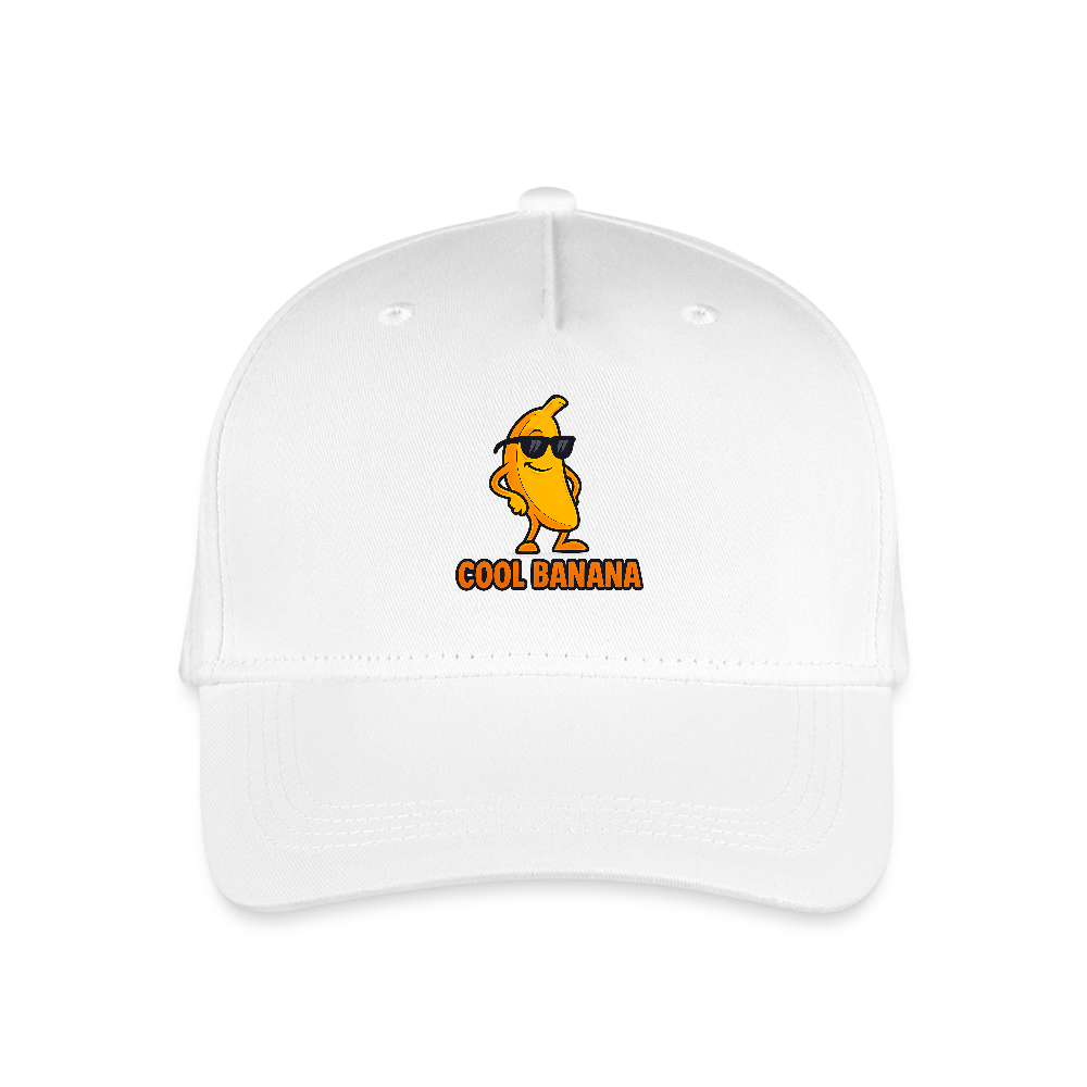 Kinder Bio Basecap „ Cool Banana" - Weiß