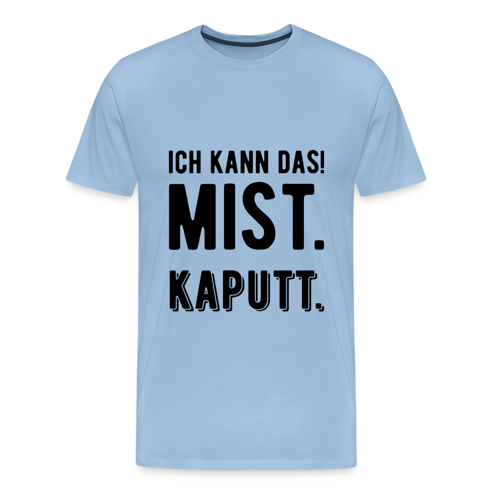 Männer Premium T-Shirt „ Ich kann das" - Sky
