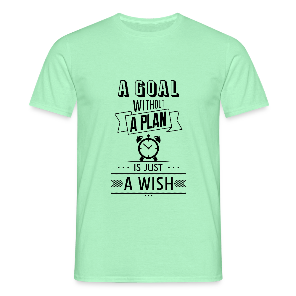Männer T-Shirt „ wish" - Mintgrün