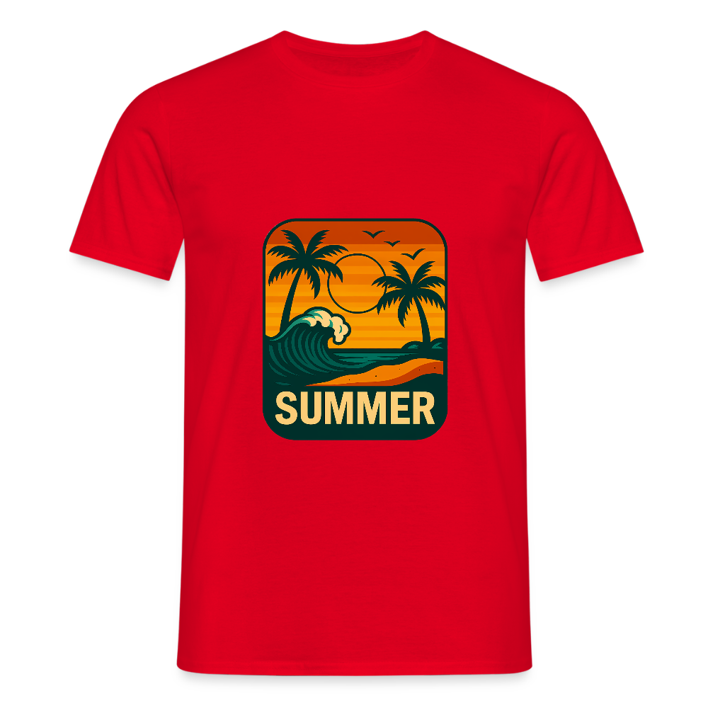 Männer T-Shirt „ Summer" - Rot