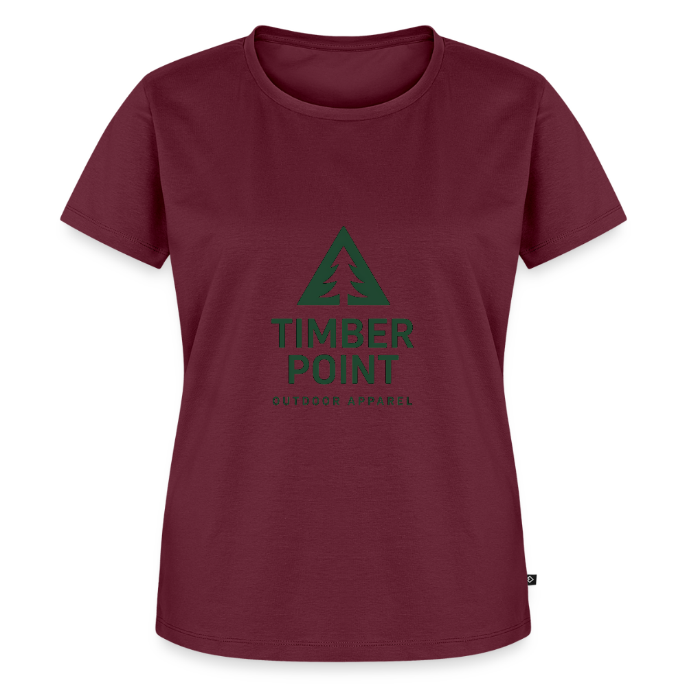 Frauen Premium T-Shirt „ Timber Point" - Burgunderrot