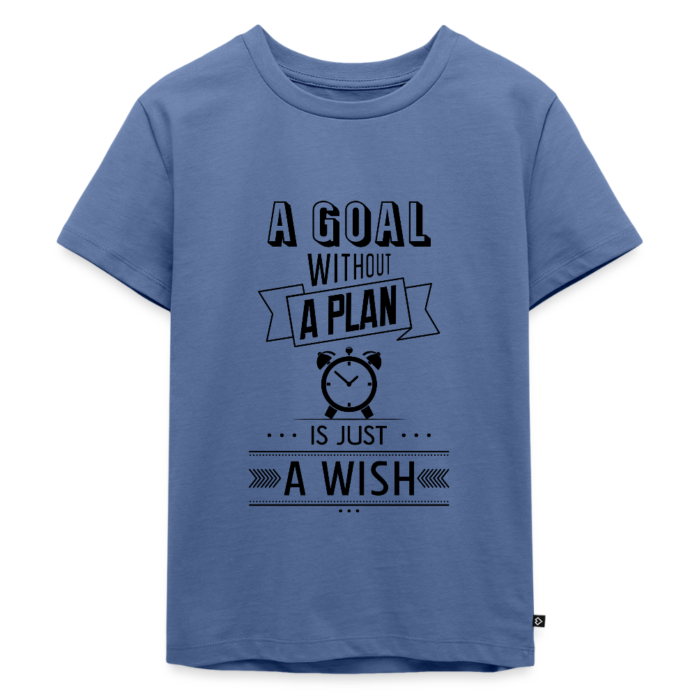 Kinder Premium T-Shirt „ Wish" - Taubenblau
