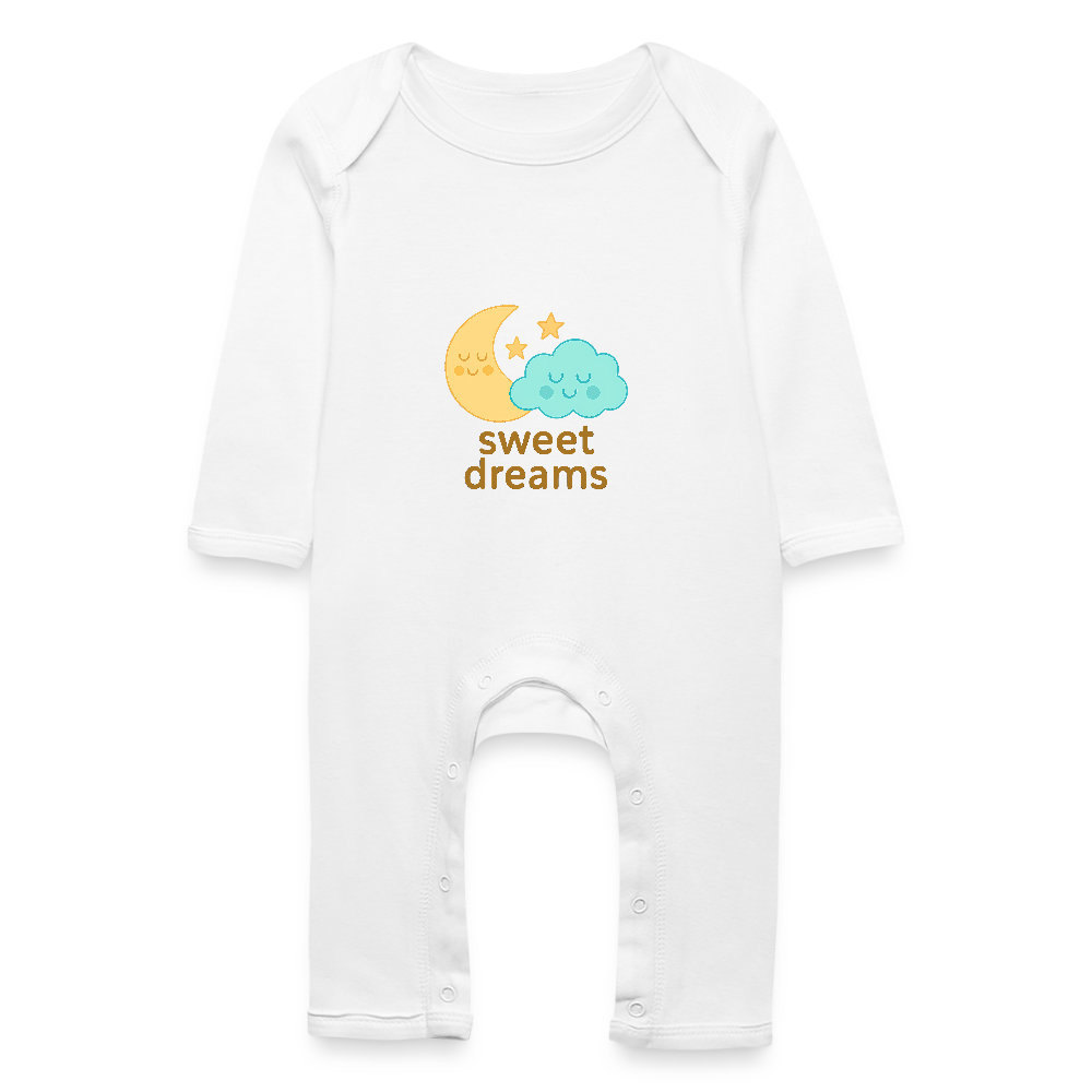 Baby Bio Strampler „ Sweet Dreams" - Weiß