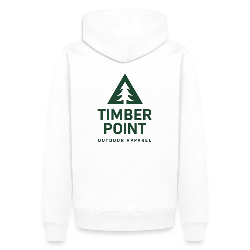Männer Premium Hoodie „ Timber Point" - Weiß