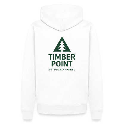 Männer Premium Hoodie „ Timber Point" - Weiß