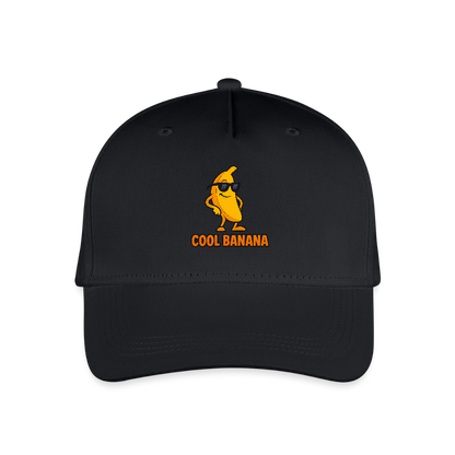 Kinder Bio Basecap „ Cool Banana" - Schwarz