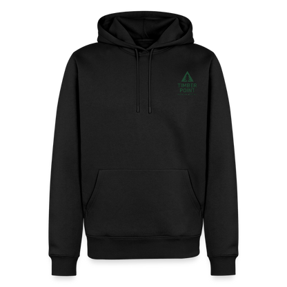 Männer Premium Hoodie „ Timber Point" - Schwarz