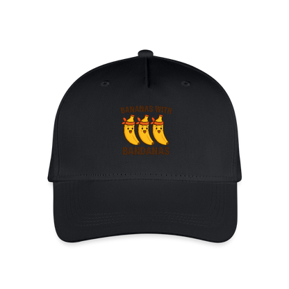 Kinder Bio Basecap „ Bananas with Bandanas" - Schwarz