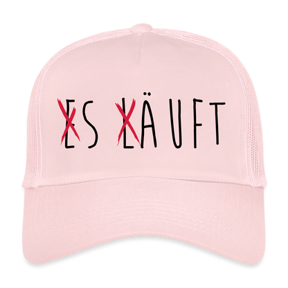 Trucker Cap „ Es läuft" - Hellrosa
