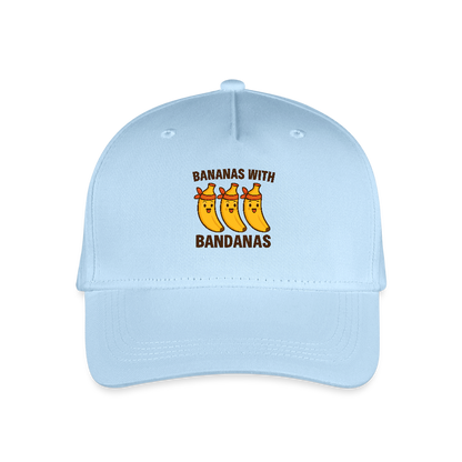 Kinder Bio Basecap „ Bananas with Bandanas" - Hellblau