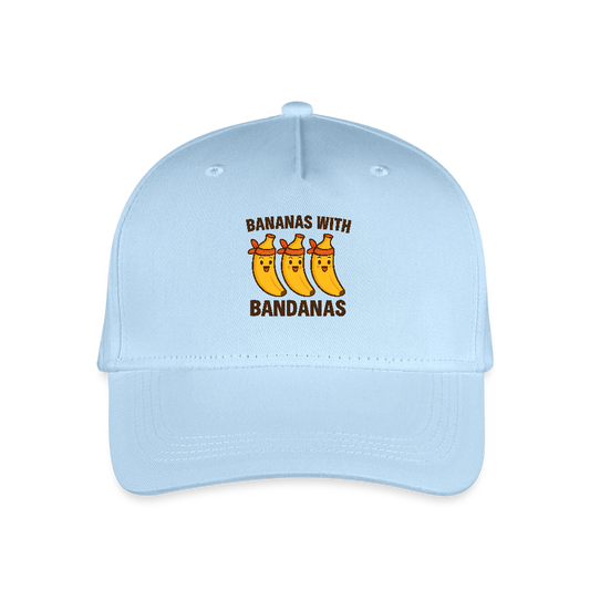 Kinder Bio Basecap „ Bananas with Bandanas" - Hellblau