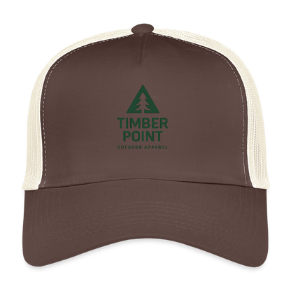 Trucker Cap „ Timber Point" - Braun/Beige