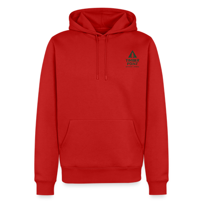Männer Premium Hoodie „ Timber Point" - Rot