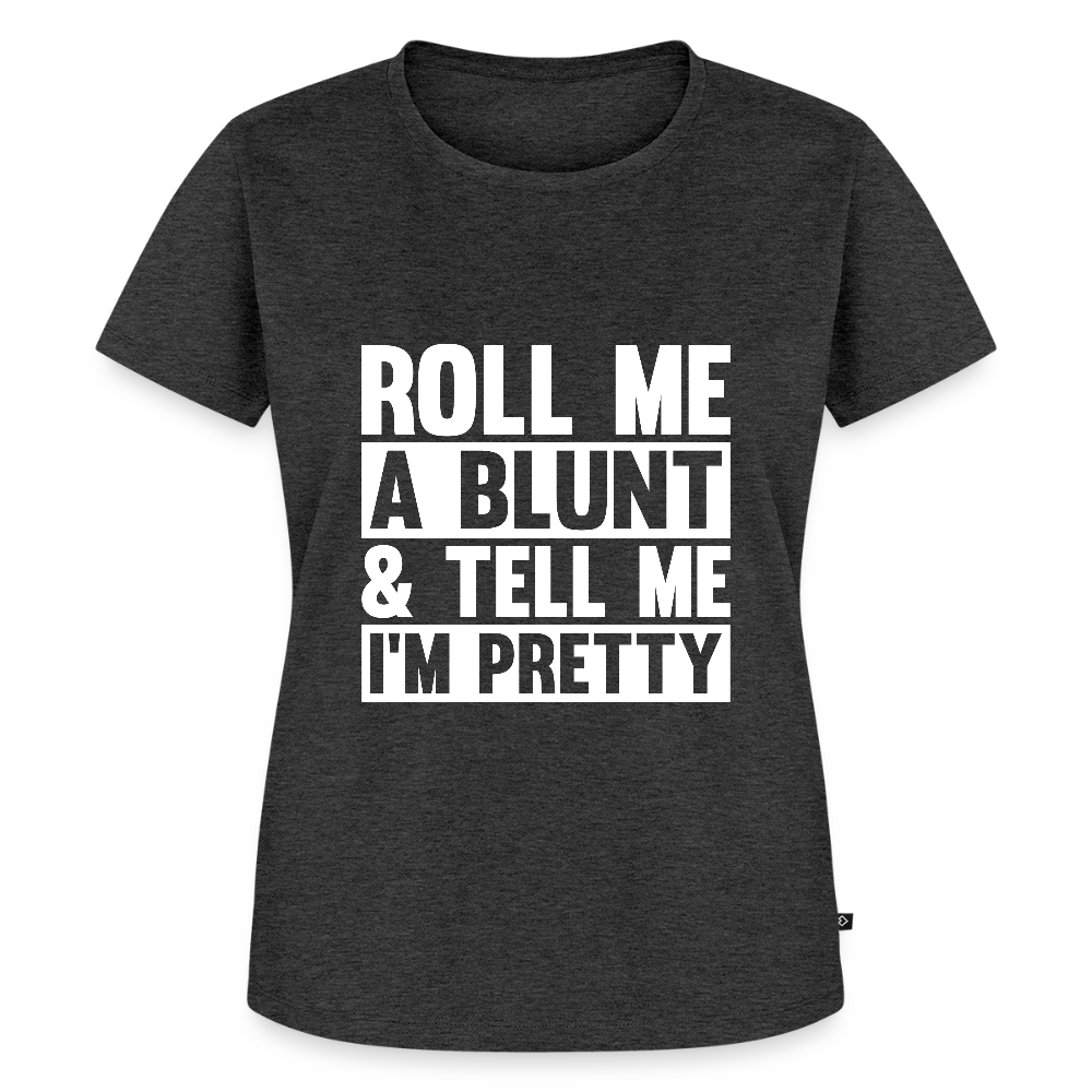 Frauen Premium T-Shirt „ Blunt" - Anthrazit meliert
