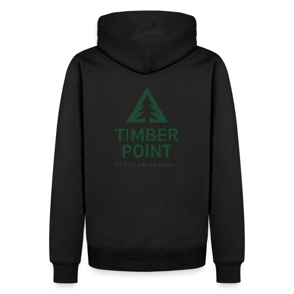 Männer Premium Hoodie „ Timber Point" - Schwarz
