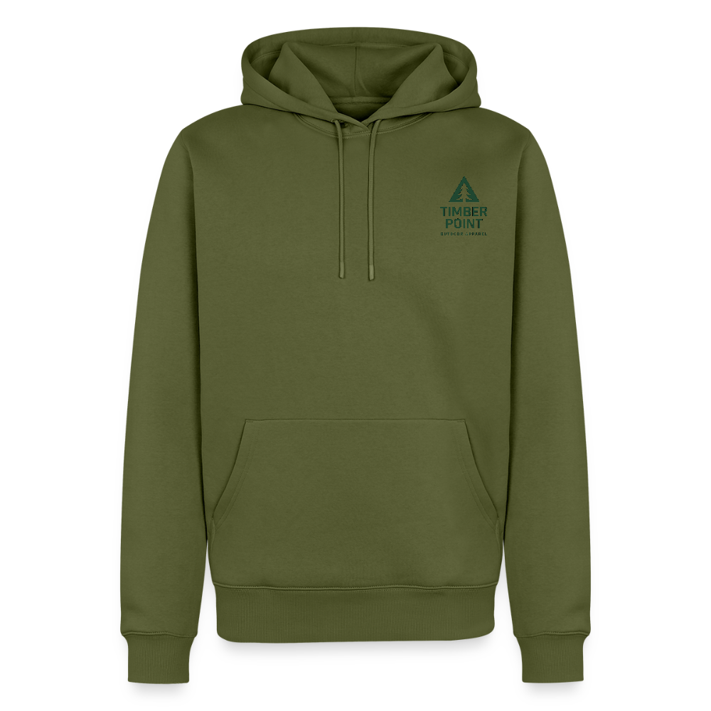 Männer Premium Hoodie „ Timber Point" - Khaki