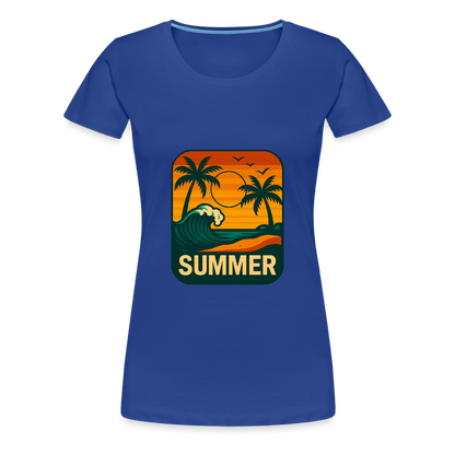 Frauen Premium T-Shirt „ Summer" - Königsblau