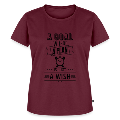 Frauen Premium T-Shirt „ Wish" - Burgunderrot