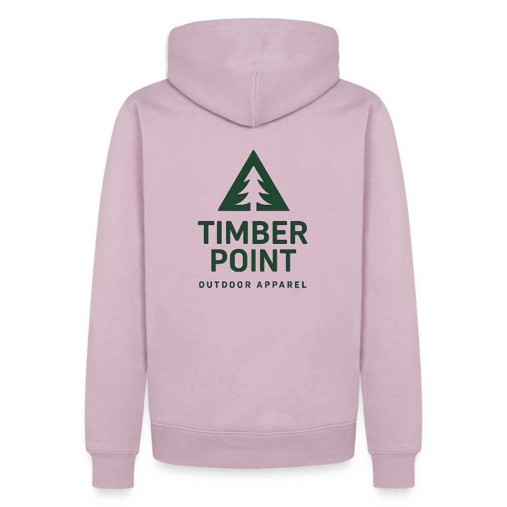 Männer Premium Hoodie „ Timber Point" - Altrosa