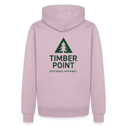 Männer Premium Hoodie „ Timber Point" - Altrosa