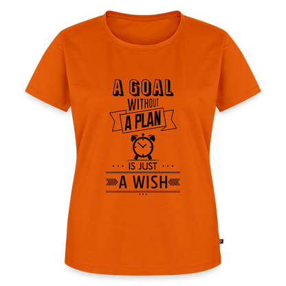 Frauen Premium T-Shirt „ Wish" - Orange 